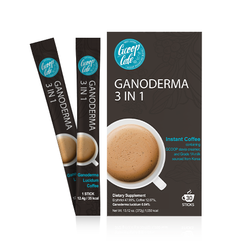 Gcoop Café Ganoderma 3 în 1 Instant Coffee
